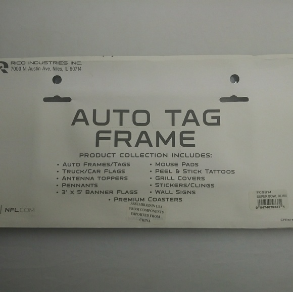 Super Bowl XLVIII Chrome Auto Tag It's All Frame - Picture 3 of 3